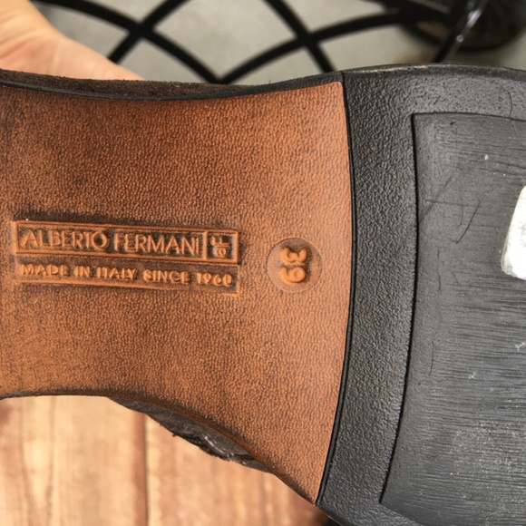 Alberto Fermani Olive Brown Suede Ankle Boots Booties - Picture 12 of 12